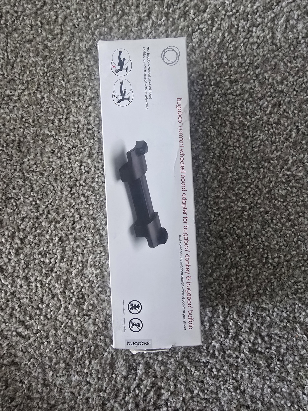 Bugaboo Black Comfort Wheeled Board Adapter for Donkey & Buffalo